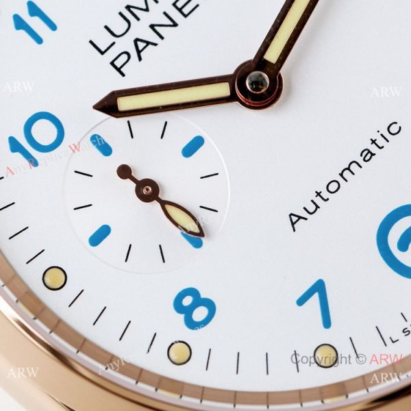 (VS) Swiss Panerai Luminor PAM756 Rose Gold White Face Watch (VS) Swiss Panerai Luminor PAM756 Rose Gold White Face Watch
