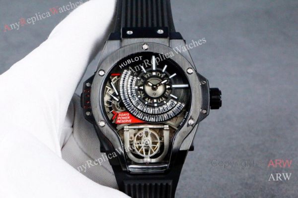 Swiss Quality Hublot Tourbillon Skeleton MP-09 Tourbillon Bi-Axis Silver Watches Swiss Quality Hublot Tourbillon Skeleton MP-09 Tourbillon Bi-Axis Silver Watches