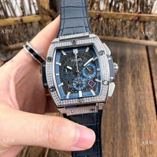 Hublot MP-06 Senna Copy Waches SS Diamond Case Black Dial Hublot MP-06 Senna Copy Waches SS Diamond Case Black Dial