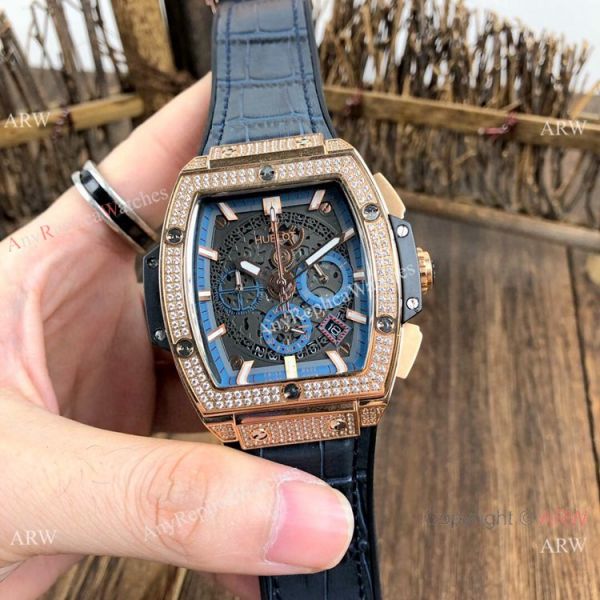 Hublot MP-06 Senna Replica Waches Rose Gold Diamond Case Hublot MP-06 Senna Replica Waches Rose Gold Diamond Case