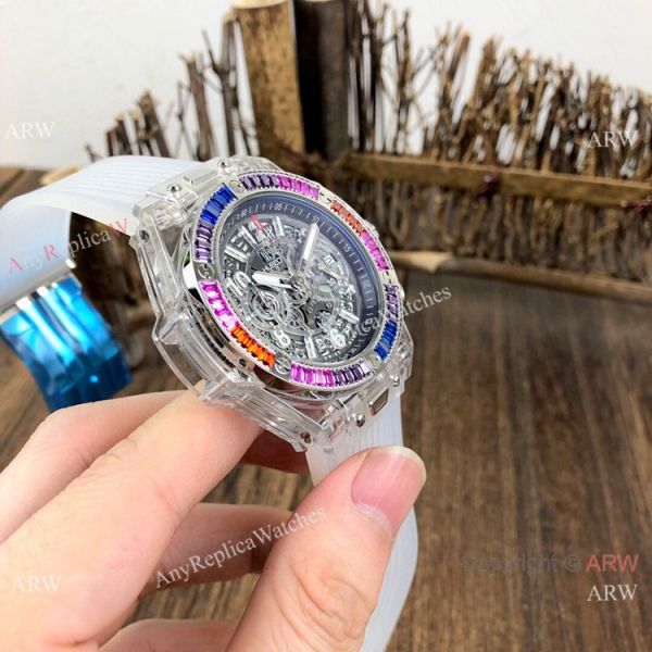 Hublot Big Bang Unico Chronograph Replica Rainbow Bezel Hublot Transparent Watch Hublot Big Bang Unico Chronograph Replica Rainbow Bezel Hublot Transparent Watch