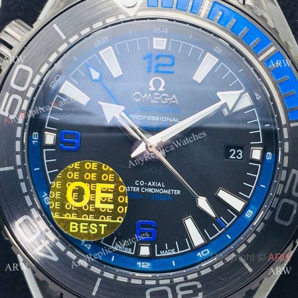 OE Factory Omega Seamaster Super Clone watch Omega Planet Ocean Deep Black 600m Blue inner Watch OE Factory Omega Seamaster Super Clone watch Omega Planet Ocean Deep Black 600m Blue inner Watch