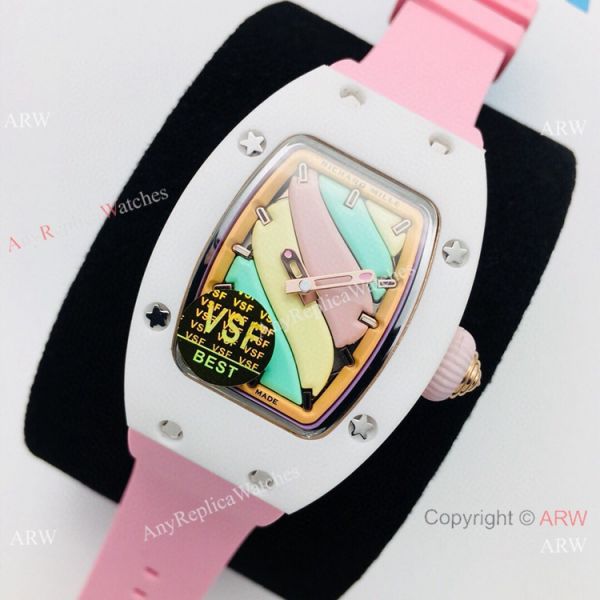 VSF Richard Mille AAA RM 07-03 Marshmallow BonBon Watch Pink Rubber Strap VSF Richard Mille AAA RM 07-03 Marshmallow BonBon Watch Pink Rubber Strap