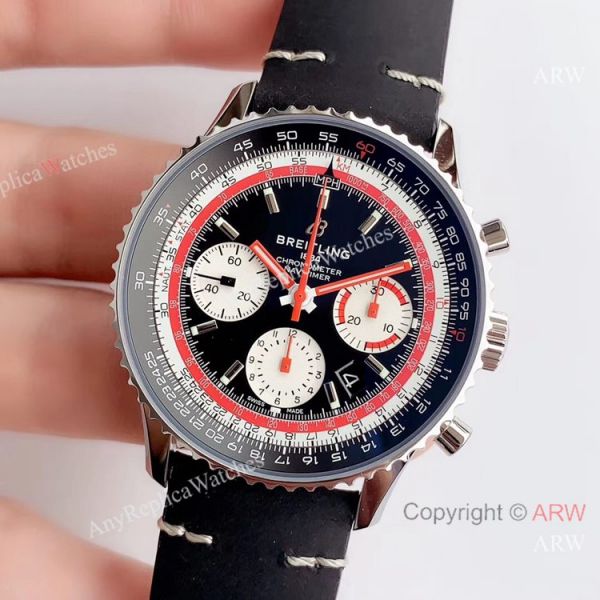 Swiss Replica Breitling Navitimer B01 Swissair Limited Edition A7750 Watch SS Black Dial Swiss Replica Breitling Navitimer B01 Swissair Limited Edition A7750 Watch SS Black Dial