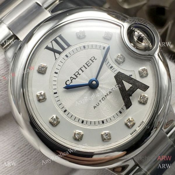 V6 Factory Cartier Ballon Bleu De 33mm Replica Watch Stainless Steel V6 Factory Cartier Ballon Bleu De 33mm Replica Watch Stainless Steel