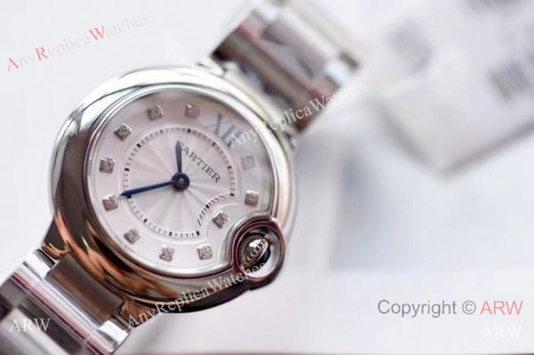V6 Factory Swiss Cartier Ballon Bleu WE902073 Diamond Markers Watch 28mm V6 Factory Swiss Cartier Ballon Bleu WE902073 Diamond Markers Watch 28mm
