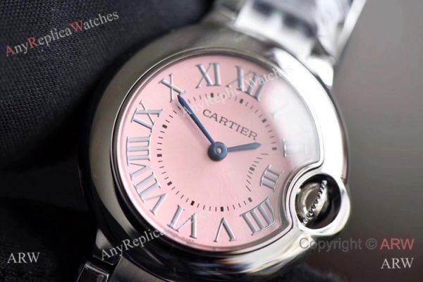 V6 Factory Copy Cartier Ballon Bleu Pink Face 28mm Ladies Watch V6 Factory Copy Cartier Ballon Bleu Pink Face 28mm Ladies Watch
