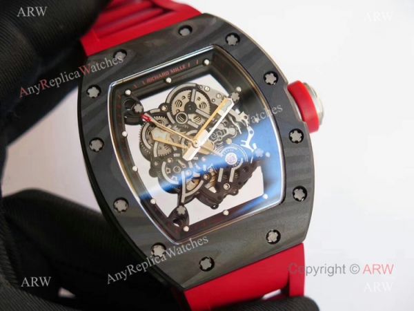 KV Factory Best Replica Swiss Richard Mille Carbon Fiber Skeleton Watches RM055 KV Factory Best Replica Swiss Richard Mille Carbon Fiber Skeleton Watches RM055