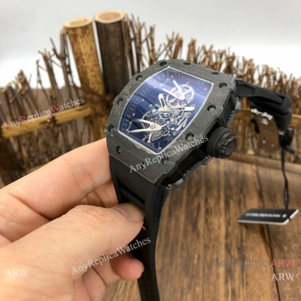 Swiss Quality Copy Richard Mille Rm27-02 Watches All Black Carbon Case Swiss Quality Copy Richard Mille Rm27-02 Watches All Black Carbon Case