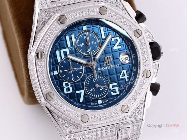High Quality Audemars Piguet Ice Royal Oak Blue Dial Replica Watches High Quality Audemars Piguet Ice Royal Oak Blue Dial Replica Watches