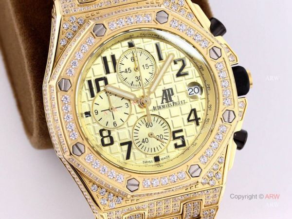 Replica Audemars Piguet Ice Royal Oak Chronograph Watch Audemars Piguet Yellow Gold Replica Audemars Piguet Ice Royal Oak Chronograph Watch Audemars Piguet Yellow Gold