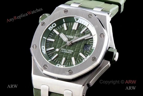 New JF Factory Audemars Piguet Royal Oak Offshore Diver 15710 Green Dial Watch Replica New JF Factory Audemars Piguet Royal Oak Offshore Diver 15710 Green Dial Watch Replica