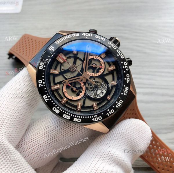 Best Quality Tag Heuer Carrera Rose Gold Skeleton Watches Best Quality Tag Heuer Carrera Rose Gold Skeleton Watches