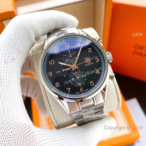 Buy Replica Tag Heuer Carrera Blue Dial Leather Strap Watches Buy Replica Tag Heuer Carrera Blue Dial Leather Strap Watches