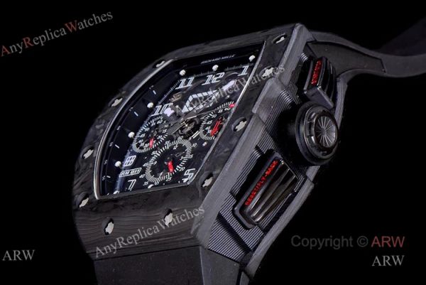 KV Factory Swiss Replica Richard Mille RM 011 All Black Carbon Watch KV Factory Swiss Replica Richard Mille RM 011 All Black Carbon Watch