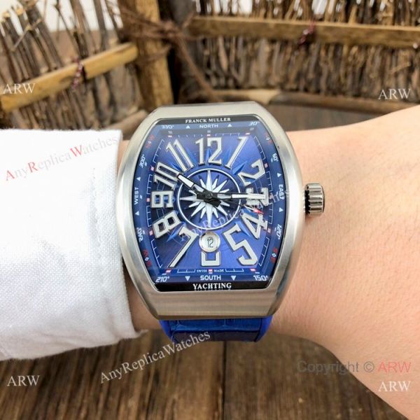 Knockoff Franck Muller Vanguard V45 Men Watch SS Black Arabic Dial Knockoff Franck Muller Vanguard V45 Men Watch SS Black Arabic Dial