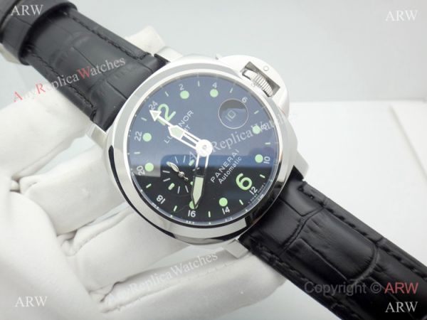 Copy Panerai Luminor GMT Automatic Watch Black Dial Copy Panerai Luminor GMT Automatic Watch Black Dial