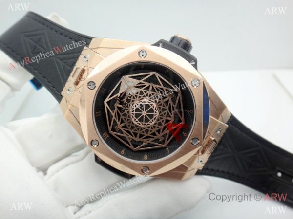 Swiss Grade 1 Hublot Big Bang Sang Bleu Rose Gold Watch HUB1213 Movement Swiss Grade 1 Hublot Big Bang Sang Bleu Rose Gold Watch HUB1213 Movement