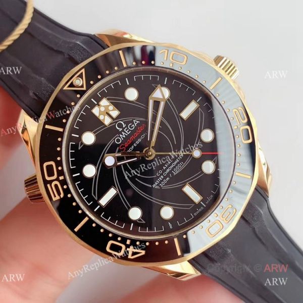 OM Factory Omega Seamaster Diver 300m 007 Limited Edition Black Rubber Strap Watch OM Factory Omega Seamaster Diver 300m 007 Limited Edition Black Rubber Strap Watch