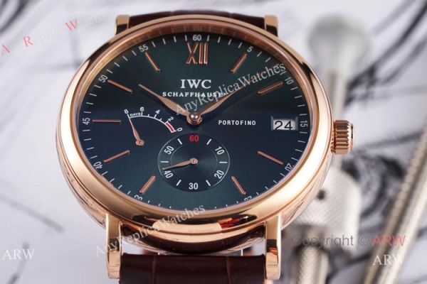 Swiss Replica IWC Portofino Green Dial Rose Gold Watch Best Iwc Portofino 8 Days Power Reserve For Men Swiss Replica IWC Portofino Green Dial Rose Gold Watch Best Iwc Portofino 8 Days Power Reserve For Men