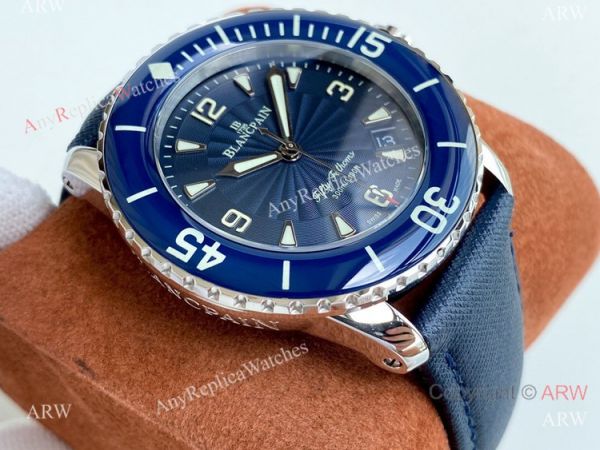 Best Copy Blancpain Fifty Fathoms Blue Bezel Silver Watch Citizen 8215 Movement Best Copy Blancpain Fifty Fathoms Blue Bezel Silver Watch Citizen 8215 Movement