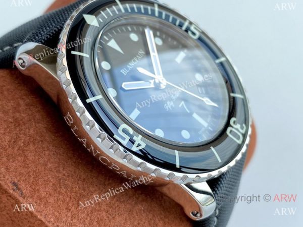 Best Copy Blancpain Fifty Fathoms Watch Black Bezel Citizen 8215 Best Copy Blancpain Fifty Fathoms Watch Black Bezel Citizen 8215