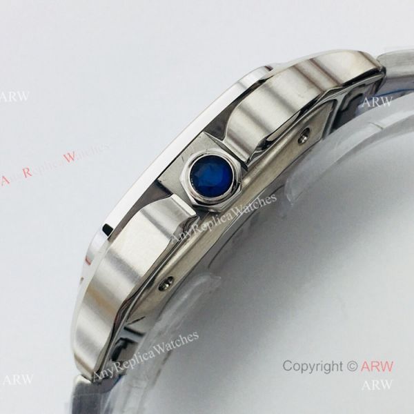 BV Factory 1:1 Copy Ladies Cartier Santos De Cartier Silver Diamond Watch BV Factory 1:1 Copy Ladies Cartier Santos De Cartier Silver Diamond Watch