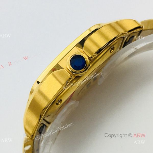 BV Factory 1:1 Replica Ladies Cartier Santos De Cartier All Gold Diamond Watch BV Factory 1:1 Replica Ladies Cartier Santos De Cartier All Gold Diamond Watch