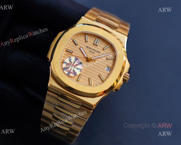 JH Factory Patek Philippe Nautilus 5711 Yellow Gold Swiss Replica Watches JH Factory Patek Philippe Nautilus 5711 Yellow Gold Swiss Replica Watches