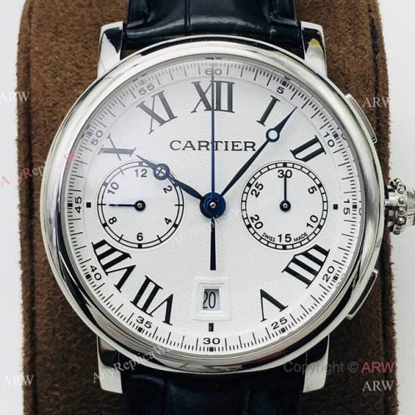(GZF) 1:1 Cartier Watch Copy Rotonde De Cartier Stainless Steel Chronograph Watch (GZF) 1:1 Cartier Watch Copy Rotonde De Cartier Stainless Steel Chronograph Watch