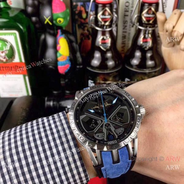 New Replica Roger Dubuis Lamborghini Huracan Watch Titanium Orange Gummy Strap New Replica Roger Dubuis Lamborghini Huracan Watch Titanium Orange Gummy Strap