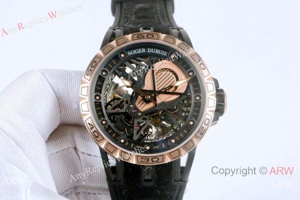 AAA Copy Roger Dubuis Excalibur Aventador S Automatic Watches Black DLC AAA Copy Roger Dubuis Excalibur Aventador S Automatic Watches Black DLC
