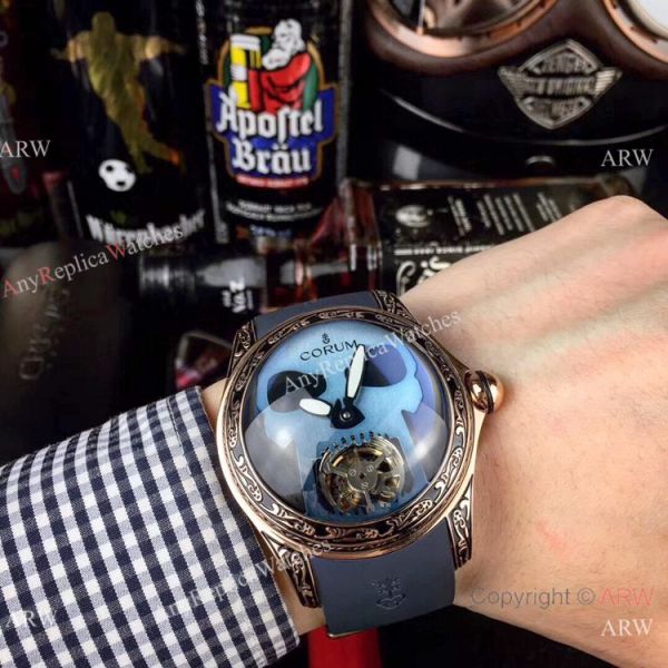 AAA Replica Corum Bubble Skull Watch Rose Gold &8216;Tattoo Rubber Strap AAA Replica Corum Bubble Skull Watch Rose Gold &8216;Tattoo Rubber Strap