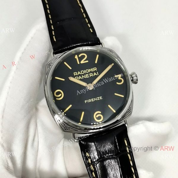 Officine Panerai Pam604 Radiomir Firenze Replica Watch SS Black Dial P3000 Officine Panerai Pam604 Radiomir Firenze Replica Watch SS Black Dial P3000