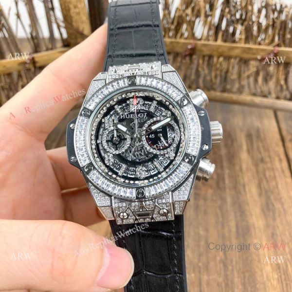 AAA Replica Hublot Big Bang Unico Sapphire Iced Out Watches AAA Replica Hublot Big Bang Unico Sapphire Iced Out Watches