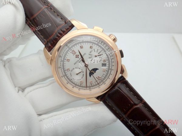 Grade 1A Replica Patek Philippe Geneve Complications Rose Gold SWISS 9100 Watch 42mm Grade 1A Replica Patek Philippe Geneve Complications Rose Gold SWISS 9100 Watch 42mm