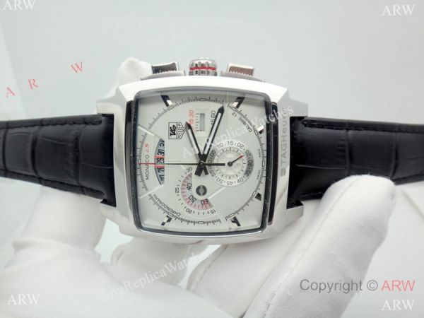 High Quality Fake Tag Heuer Monaco Calibre 12 Watch SS White Dial High Quality Fake Tag Heuer Monaco Calibre 12 Watch SS White Dial