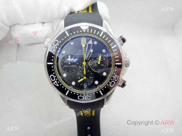 Replica Omega Seamaster Chronograph Dial Rubber Strap Replica Omega Seamaster Chronograph Dial Rubber Strap