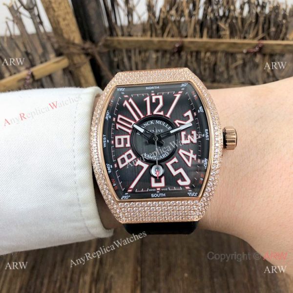 Clone Franck Muller Vanguard Classical Stainless Steel Diamond Watch 54mm Clone Franck Muller Vanguard Classical Stainless Steel Diamond Watch 54mm