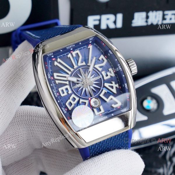 Clone Franck Muller Vanguard Yachting Automatic Watches Ss White Dial Clone Franck Muller Vanguard Yachting Automatic Watches Ss White Dial