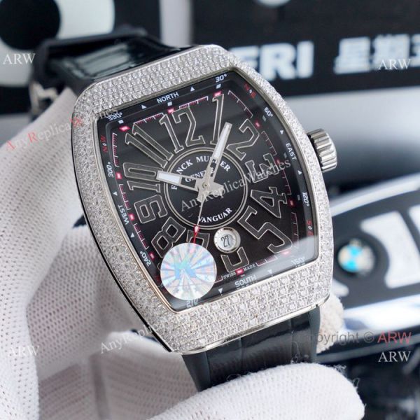 Clone Franck Muller Vanguard Yachting Silver Diamond Watches Automatic Clone Franck Muller Vanguard Yachting Silver Diamond Watches Automatic