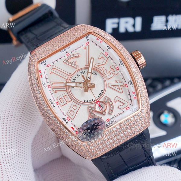 Best Replica Franck Muller Vanguard Yachting v45 Diamond Rose Gold Dial Watches Best Replica Franck Muller Vanguard Yachting v45 Diamond Rose Gold Dial Watches