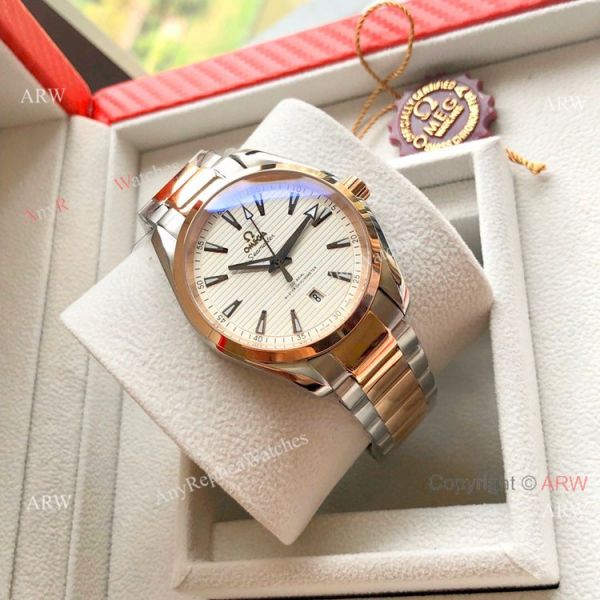 Omega Seamaster Aqua Terra 150 m 41mm Watches Two Tone Rose Gold Omega Seamaster Aqua Terra 150 m 41mm Watches Two Tone Rose Gold