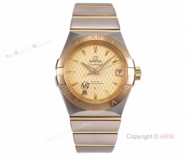 (VS) Swiss Replica Omega Constellation Gold Face Mens Watch New Dial (VS) Swiss Replica Omega Constellation Gold Face Mens Watch New Dial