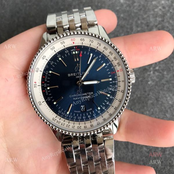 New Breitling Navitimer 41mm B01 Dark Blue Dial Swiss Replica Watches New Breitling Navitimer 41mm B01 Dark Blue Dial Swiss Replica Watches
