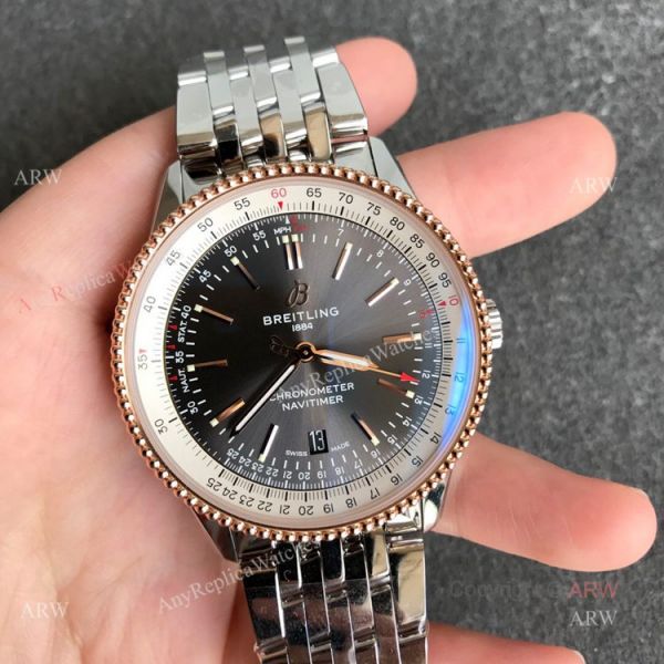 New Breitling Navitimer Automatic 41 Rose Gold Grey Dial Replica Watches New Breitling Navitimer Automatic 41 Rose Gold Grey Dial Replica Watches