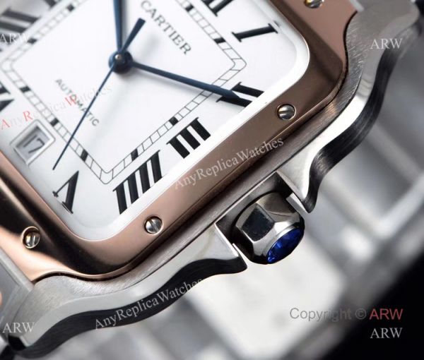 Faux Cartier Santos Mens Watch With Cartier Quickswitch Straps Faux Cartier Santos Mens Watch With Cartier Quickswitch Straps