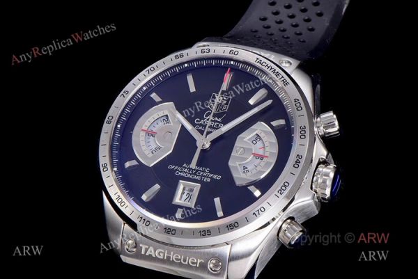 Black Tag Heuer Carrera Automatic Asia 7750 Replica Watches For Men Black Tag Heuer Carrera Automatic Asia 7750 Replica Watches For Men