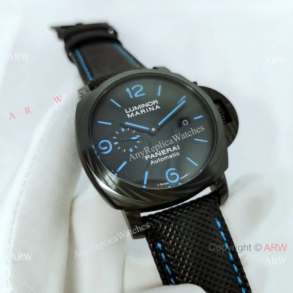 New Panerai Luminor Marina CarbotechtTM Blue Markers Fake Panerai Watch PAM1661 New Panerai Luminor Marina CarbotechtTM Blue Markers Fake Panerai Watch PAM1661