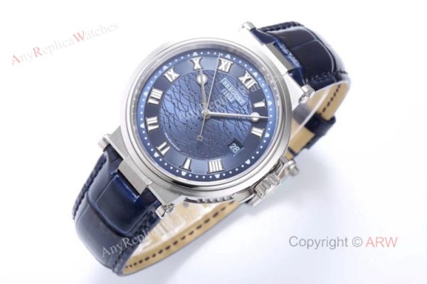 Swiss Replica Breguet Marine 5517 Blue Dial Stainless Steel Watch 40mm Swiss Replica Breguet Marine 5517 Blue Dial Stainless Steel Watch 40mm